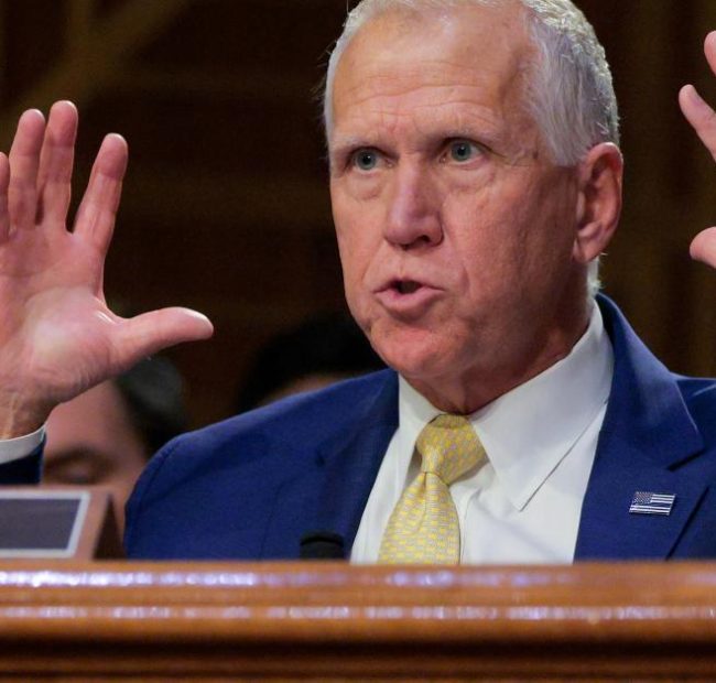 Tillis laments Trump’s choice in advisers, suggests they’re driving policy missteps
