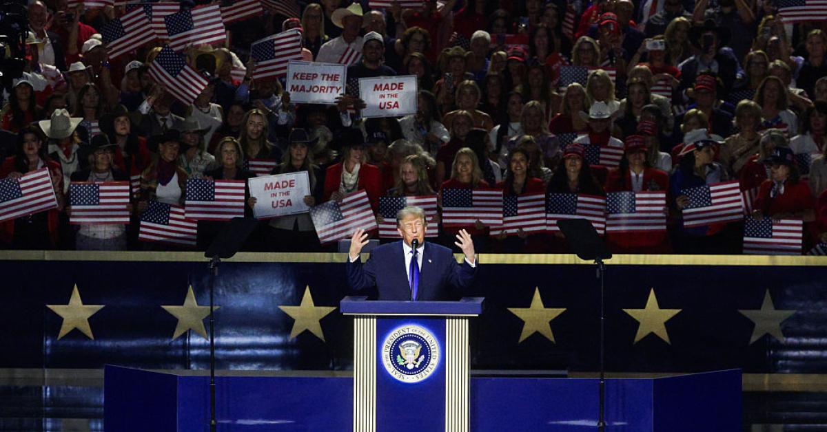 Trump speaks at midterm election rally in Tennessee GettyImages 2294420922