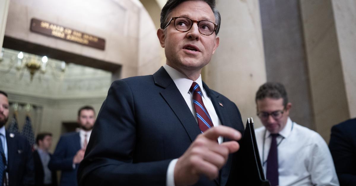 Speaker Johnson intends to remain GOP leader if party loses House majority GettyImages 2295034341