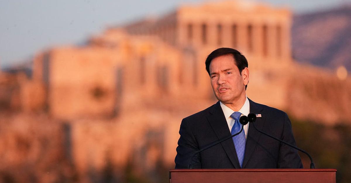 Rubio’s Acropolis speech pitches Trumpism as a return to Western roots GettyImages 2298451056