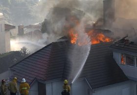 Officials issue evacuation orders for areas of Orange County due to wildfire spreading