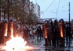 Clashes Break Out at Protests Across France as Green-Red Demonstrations Continue