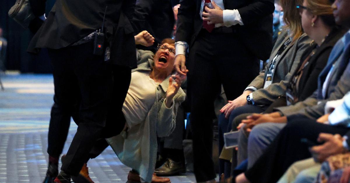 Anti-war protesters disrupt Hegseth's speech during Army event in DC Hegsethprotesters