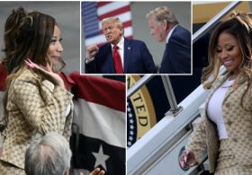 Nicki Minaj Helps Trump Stump for Mike Rogers in Packed Detroit Rally