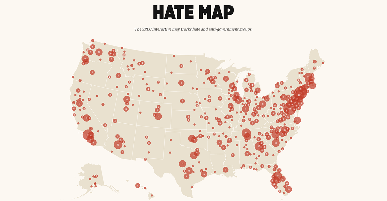 Corporate Giving Giant Silently Cuts Off SPLC While Retaining Filter Based on Its ‘Hate’ List SPLC 2025 Hate Map 1