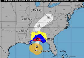 Isaias strengthens to Category 3 hurricane, to make landfall on Gulf Coast by nightfall, Sat morning