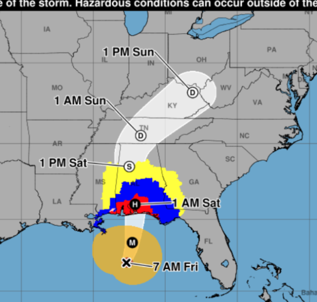 Isaias strengthens to Category 3 hurricane, to make landfall on Gulf Coast by nightfall, Sat morning