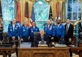 See NASA’s Artemis III astronauts meet Trump at the White House as they train for a critical 2027 moon lander test flight (photos)