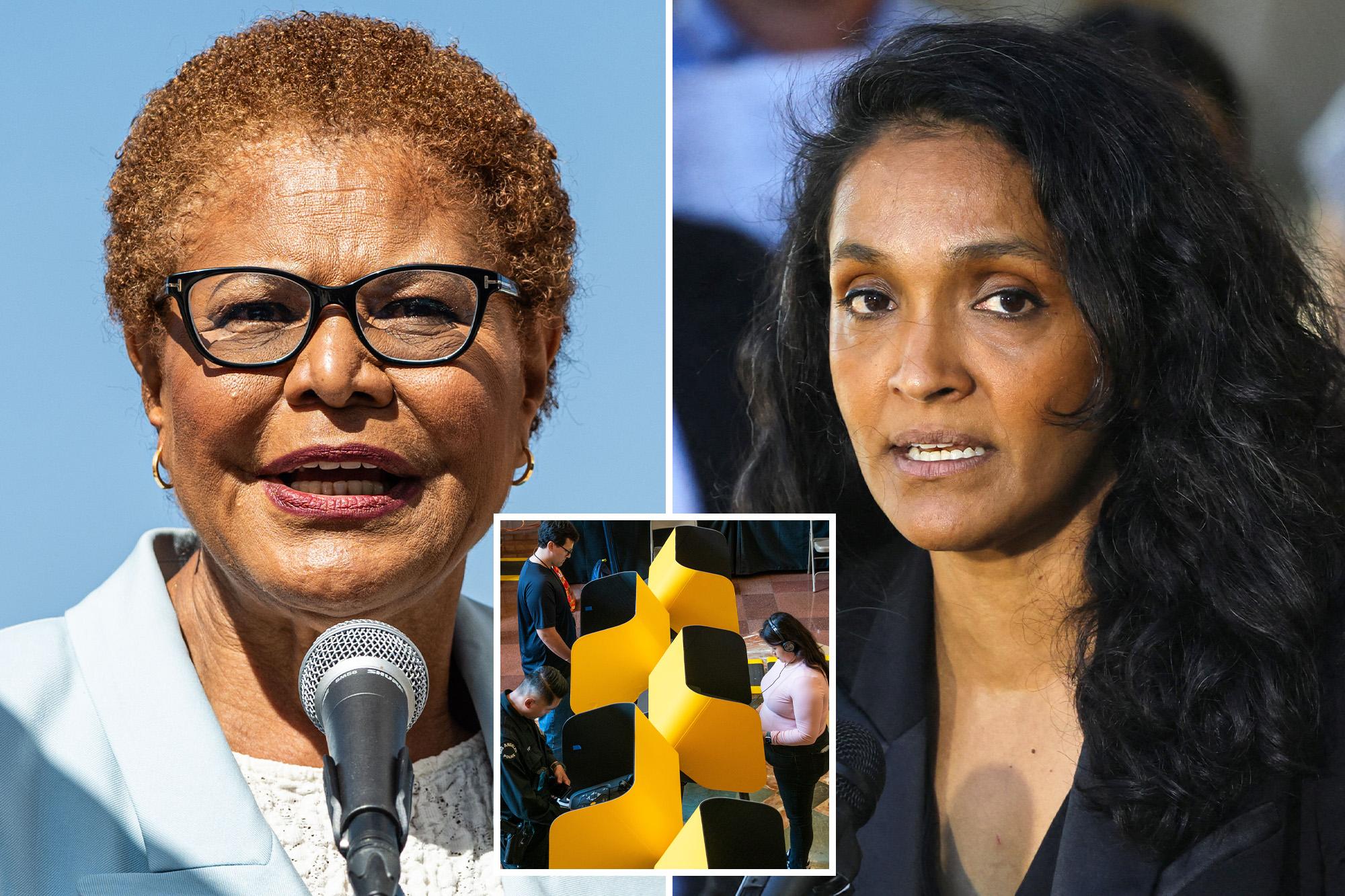 Cash pours in for LA mayoral candidate as heated race enters final stretch VOTING