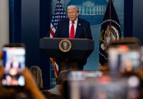 Trump hints at White House press corps relocation