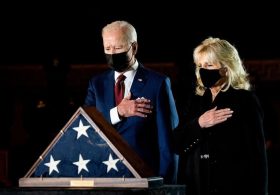 Bidens Pay Respects to Late Capitol Police Officer