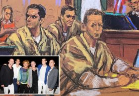 Alexander brothers’ model wives, parents skip sex trafficking sentencing — but one family member is there