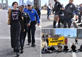 Over a dozen anti-ICE protesters arrested after blocking Brooklyn Bridge traffic: police sources