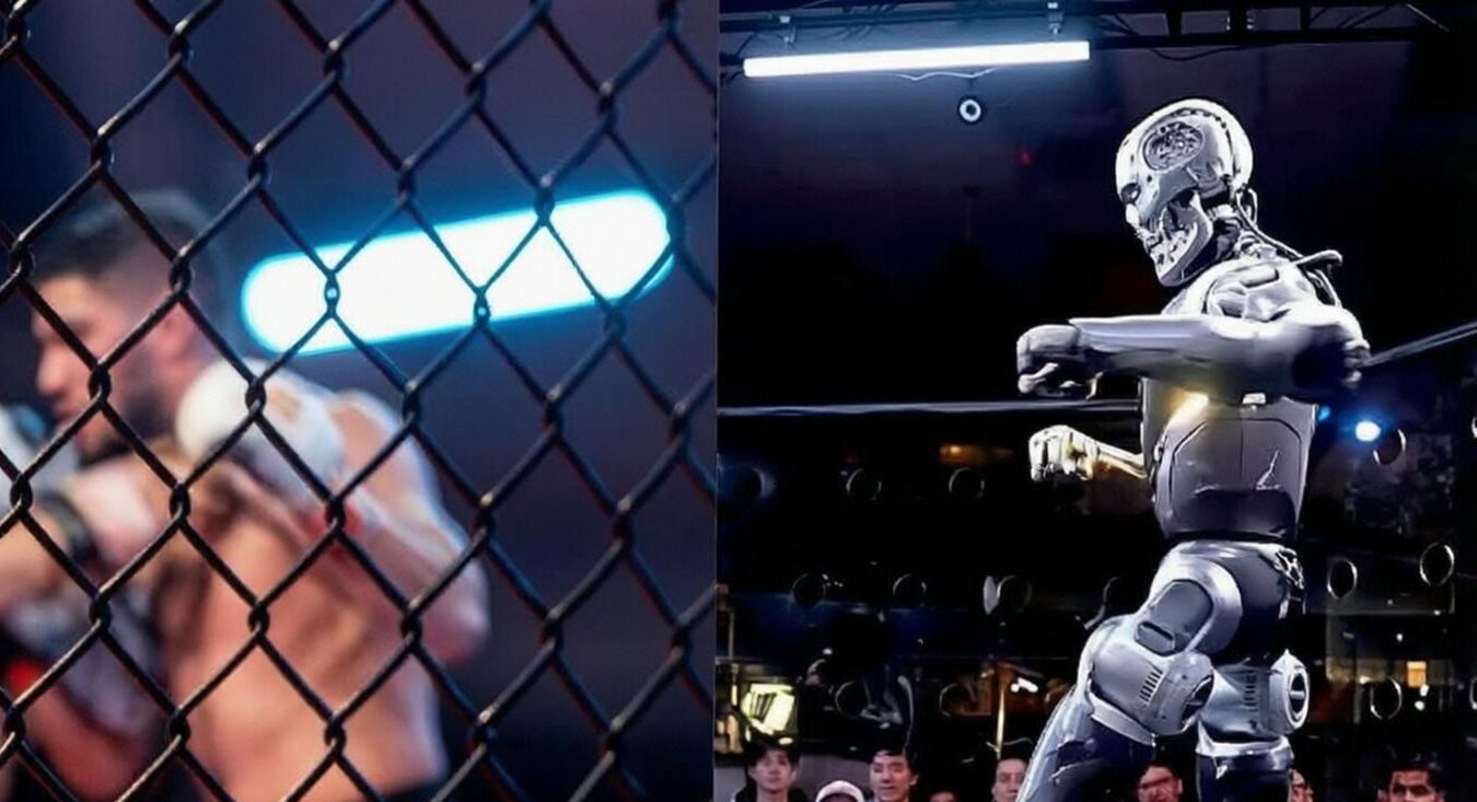 Human Battles Humanoid Robots in Wild Viral Cage Fight ce49d0 e1791219869941
