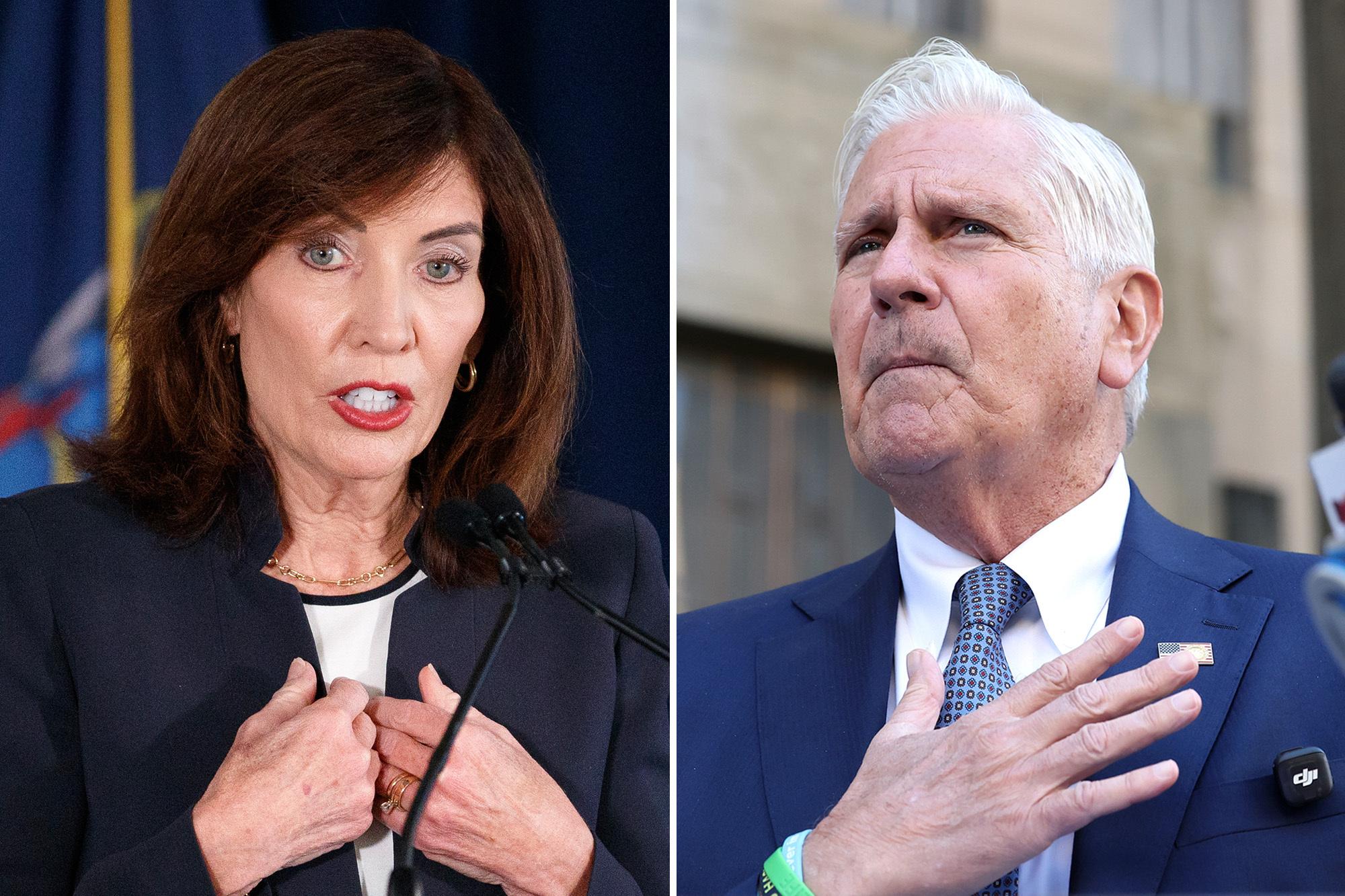 Hochul clinging to double digit lead over Republican Bruce Blakeman in NY governor’s race: poll comp 102126bBlakeman4wf