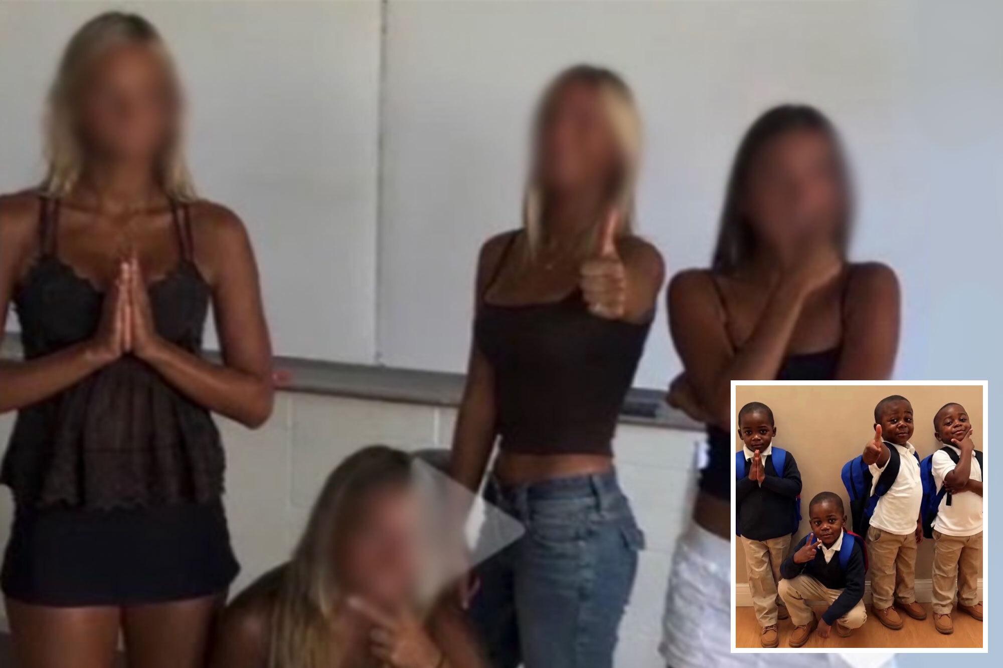 California high school blackface scandal spirals out of control as kids storm out of class over four blonde girls’ photo comp 2 9