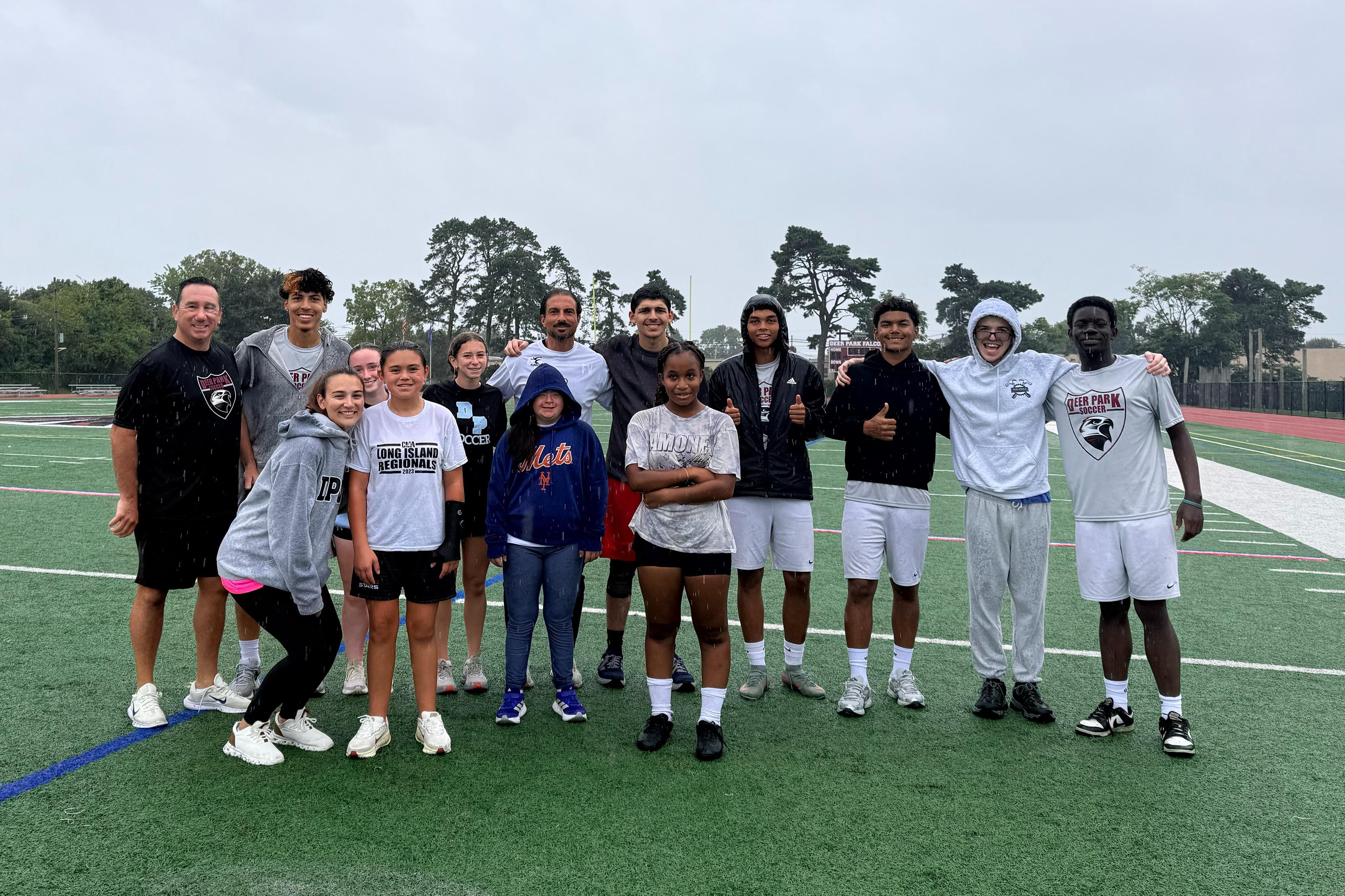 Queens College soccer coach bringing the beautiful game to special needs kids crop 41476604