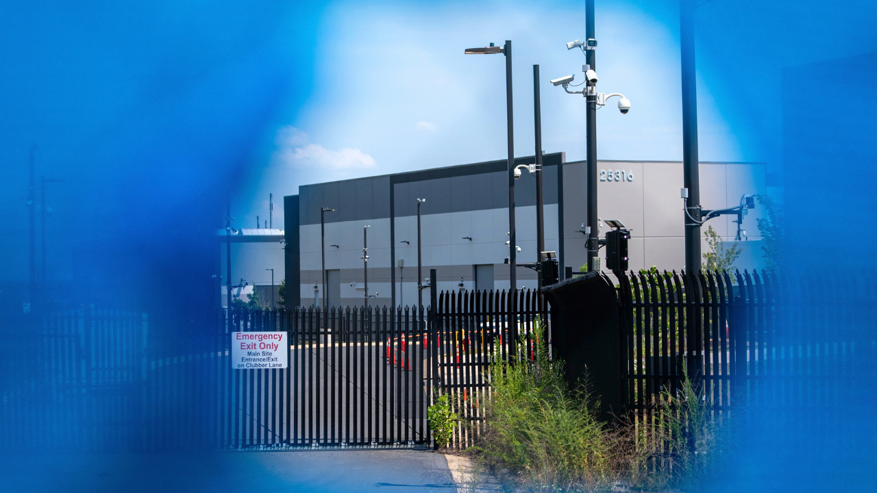 America’s multi-billion tech boom comes into focus as 7 key states put it to a midterm test data center security gate barrier