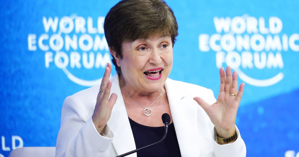 IMF Warns AI Stock Collapse Could Unleash Global Financial Crisis davos global market crash ai