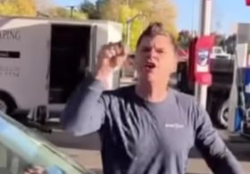 Unhinged Screaming Fit Takes Over Leftist Candidate After He Notices Jewish Man With Anti-Hamas Bumper Sticker