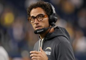 Chargers’ Jim Harbaugh Says OC Mike McDaniel’s Job is Not in Jeopardy