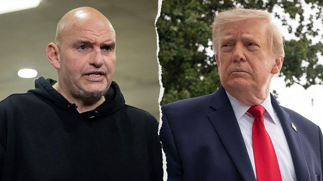 Trump says he'd 'love' to have Sen. John Fetterman as a Republican amid growing speculation etterman political party switch