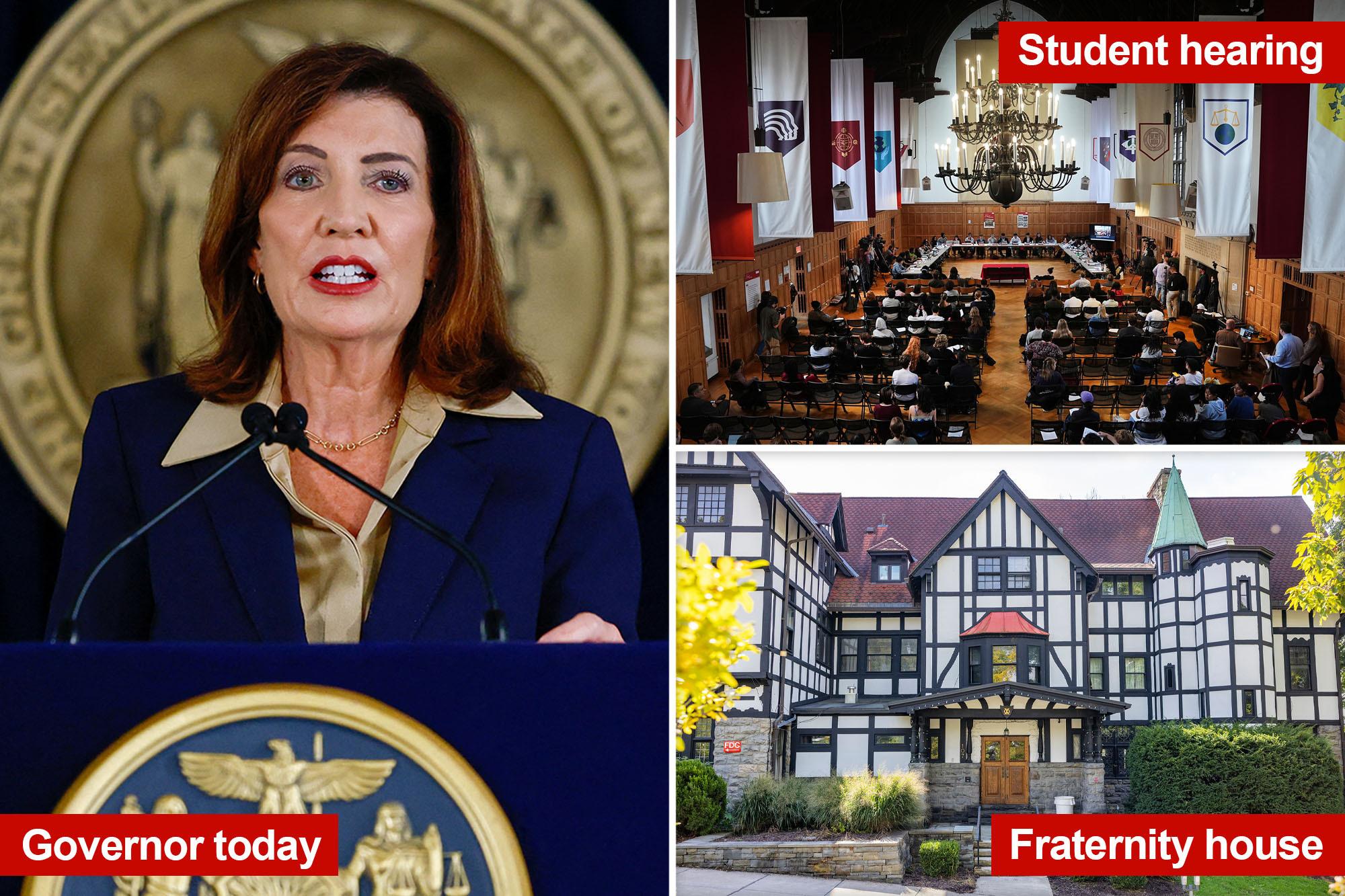 ‘Deeply disturbed’ Hochul rages at how ‘brave’ Cornell 7 accuser was ‘failed at every turn’ in ‘utterly unspeakable’ ordeal hochul cornell
