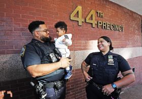 NYPD cops rush to heroically save choking infant outside Bronx apartment: ‘I wasn’t breathing either’