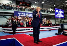 Trump Campaigns in Alaska, Signs Pardons, Promises Checks If GOP Wins Midterm Elections