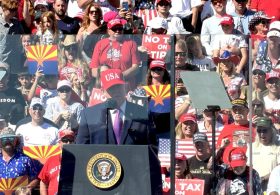 Trump Backs Arizona GOP Candidates, Criticizes Hobbs at Bullhead City Rally