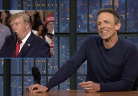 Seth Meyers recaps all the weird things Trump did at his latest rally