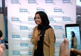 Ilhan Omar votes as Trump renews attacks amid federal probe