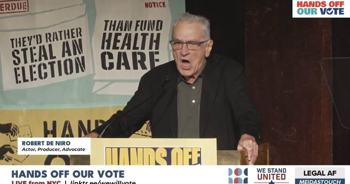 “Keep Your F*cking Hands Off Our Vote!” – Washed Up Hollywood Actor Robert De Niro Trashes Trump in Unhinged Profanity-Laced Rant img 7789 1 1200x630 1
