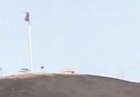 Amazing! American Flag Still Flying on Top of Patriots Hill in Orange County After Fire Torches Hillside
