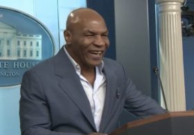 Mike Tyson Speaks to Reporters in the White House Briefing Room Before Going to New York Rally with Trump, Says He Thinks “Trump is Going to Win” Midterms