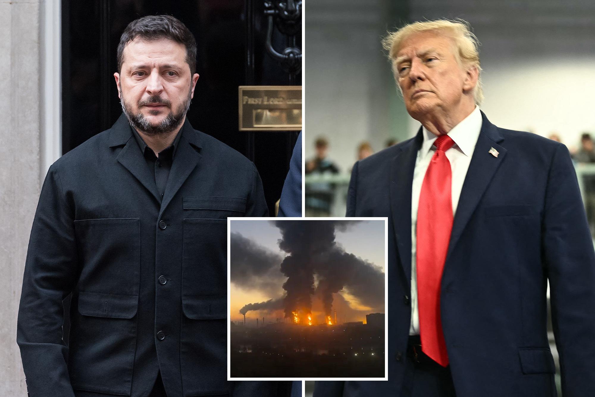 Volodymyr Zelensky openly defies Trump’s ban on Russian oil refinery strikes, Ukraine will resume attacks: ‘We’re done’ inery comp