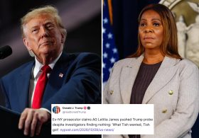 Trump shares NY Post exclusive about AG Letitia James whistleblower on Truth Social