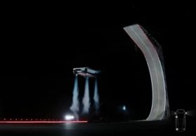 Welcome to the Jetsons: Musk car takes flight!