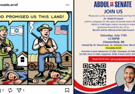 Abdul El-Sayed Fundraised Alongside School Principal Who Resigned for Defending ‘Intifada’ as T-Shirt Slogan and Gaza Flotilla Activist Who Has Described Thanksgiving as ‘National Day of Mourning’