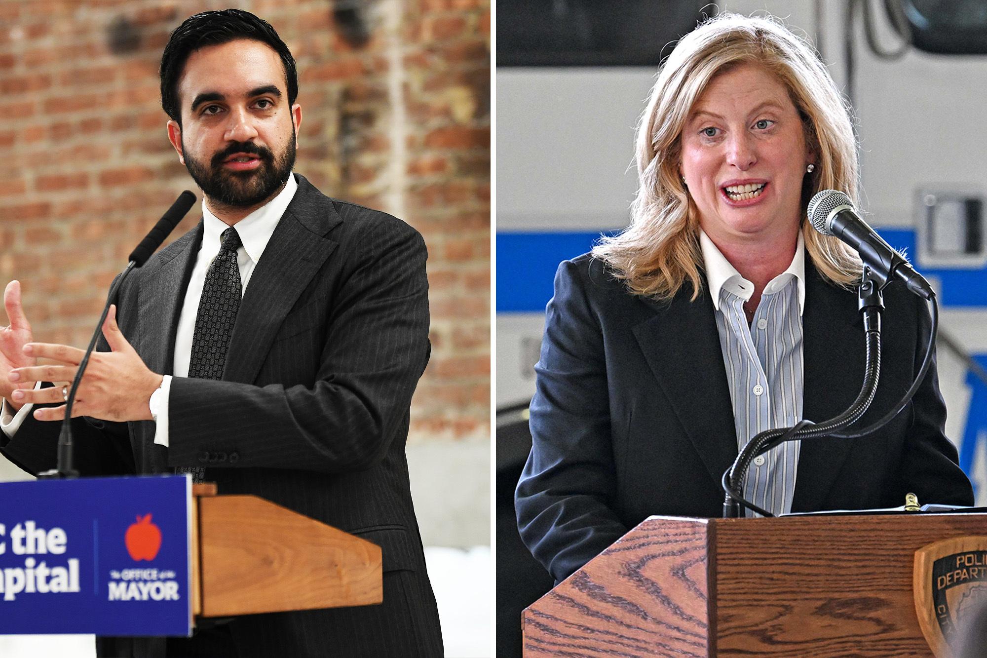 NYPD Commissioner Jessica Tisch would be Mamdani’s biggest foe when he’s up for reelection: poll mamdani tisch comp
