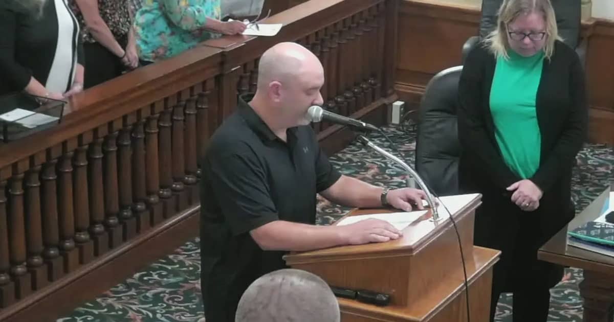 Iowa Democrat Provokes Outrage by Opening Council Meeting with ‘Hail Satan’ matt dalbey city ottumwa iowa hail satan