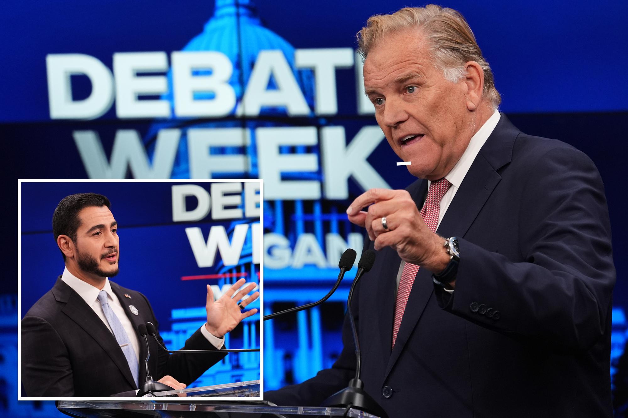 Mike Rogers clobbers Abul El-Sayed as ‘fake doctor’ who’d be jailed for treating patients during feisty Michigan debate mike rogers clobbers abul el 144299318