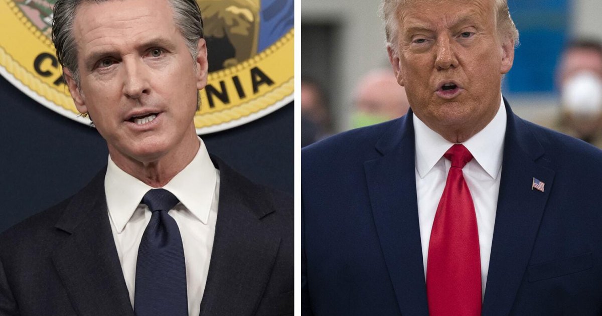 California Guv Newsom, Others Slam Trump Remark on Iran Targeting LA, San Diego newsom vs trump