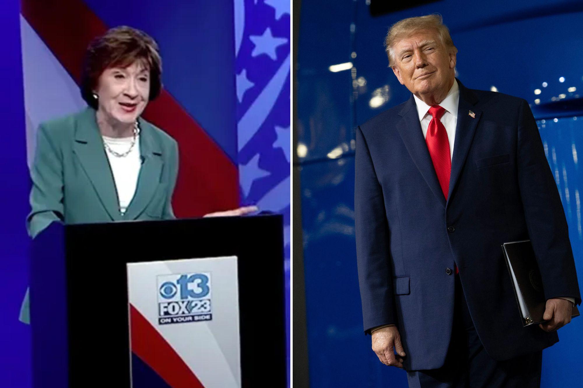 GOP Sen. Susan Collins nudges Trump to stay away from Maine: ‘I’m not exactly his favorite senator’ newspress collage 3d21syclm 1791348947979