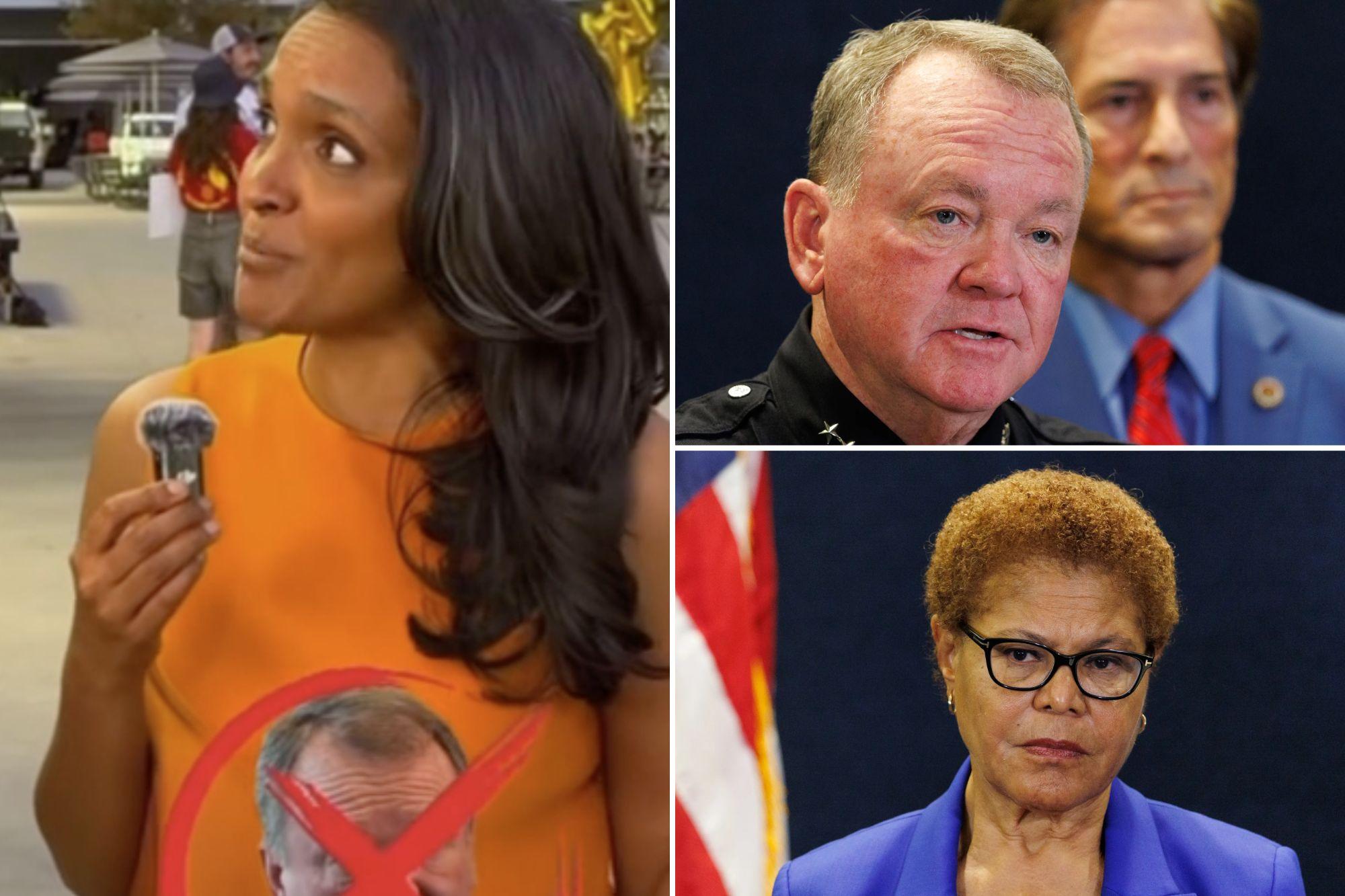 Nithya Raman dodges LAPD chief deadline as Karen Bass blasts rival’s flip-flops in fiery LA mayor debate newspress collage 4on97754l 1791952166143