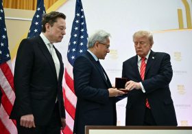 Trump unveils $2.4B in pledges from tech giants including Nvidia, OpenAI; doubles down on ‘super intelligence’ moniker