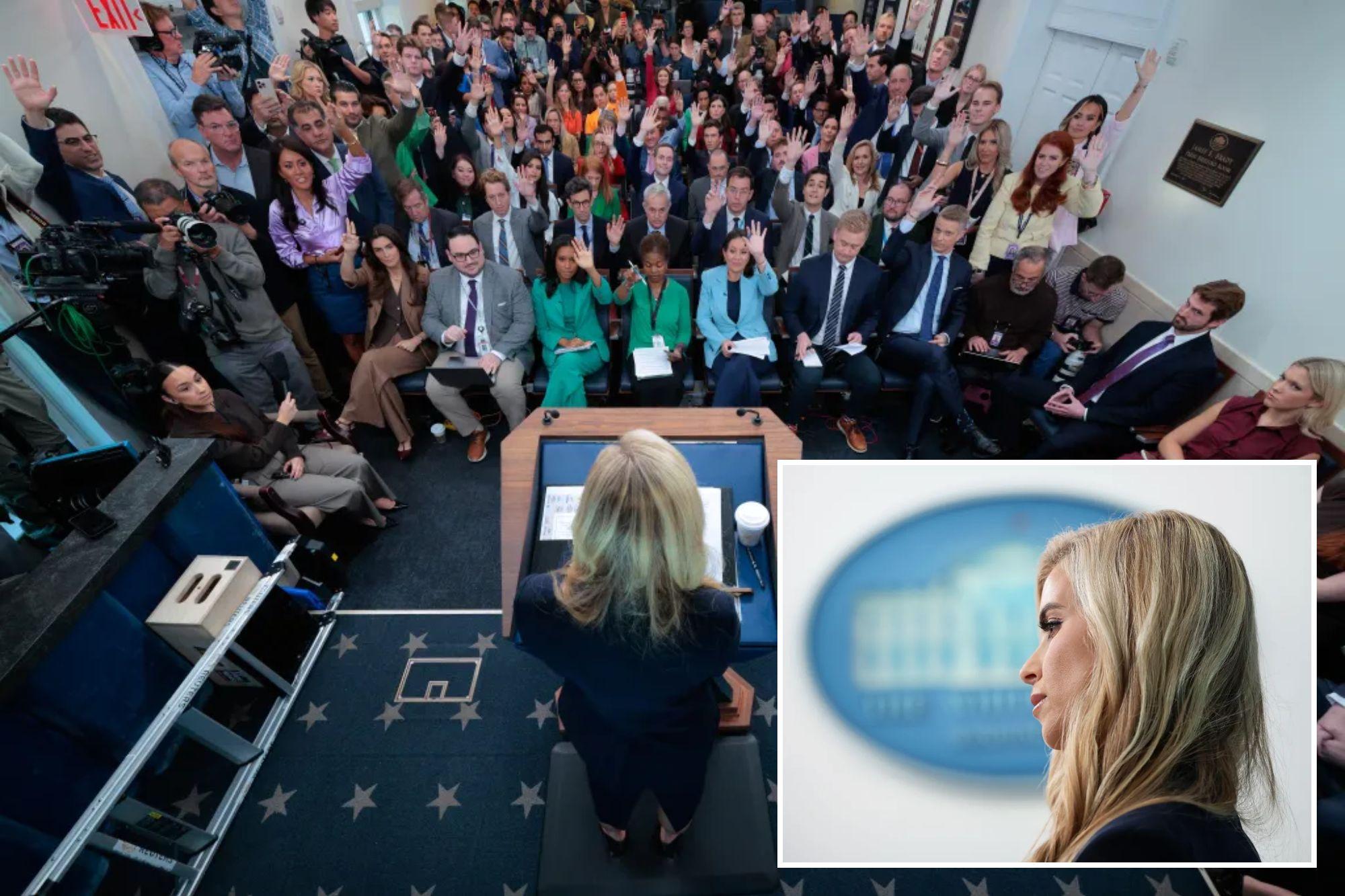 Katie Zacharia visibly ‘nervous’ in first White House press briefing as she pulls plug after just 14 minutes newspress collage gzs4gg8qw 1791902388122