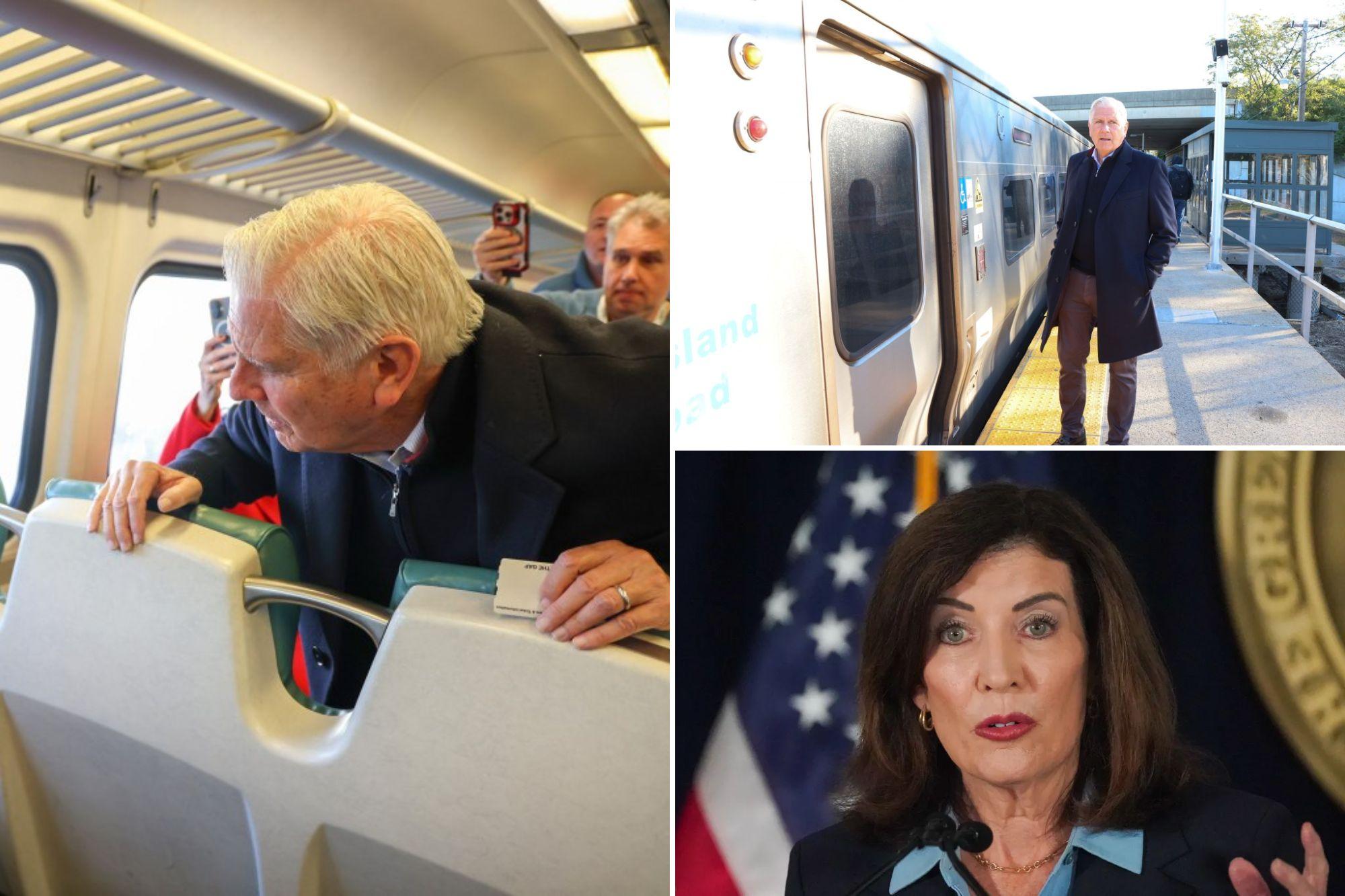 Bruce Blakeman rides the subway as he rails against Hochul over NYC transit violence newspress collage n0oyaypa3 1792430757485