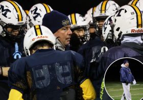 Massapequa football coach Kevin Shippos has bigger goals after Garden City win