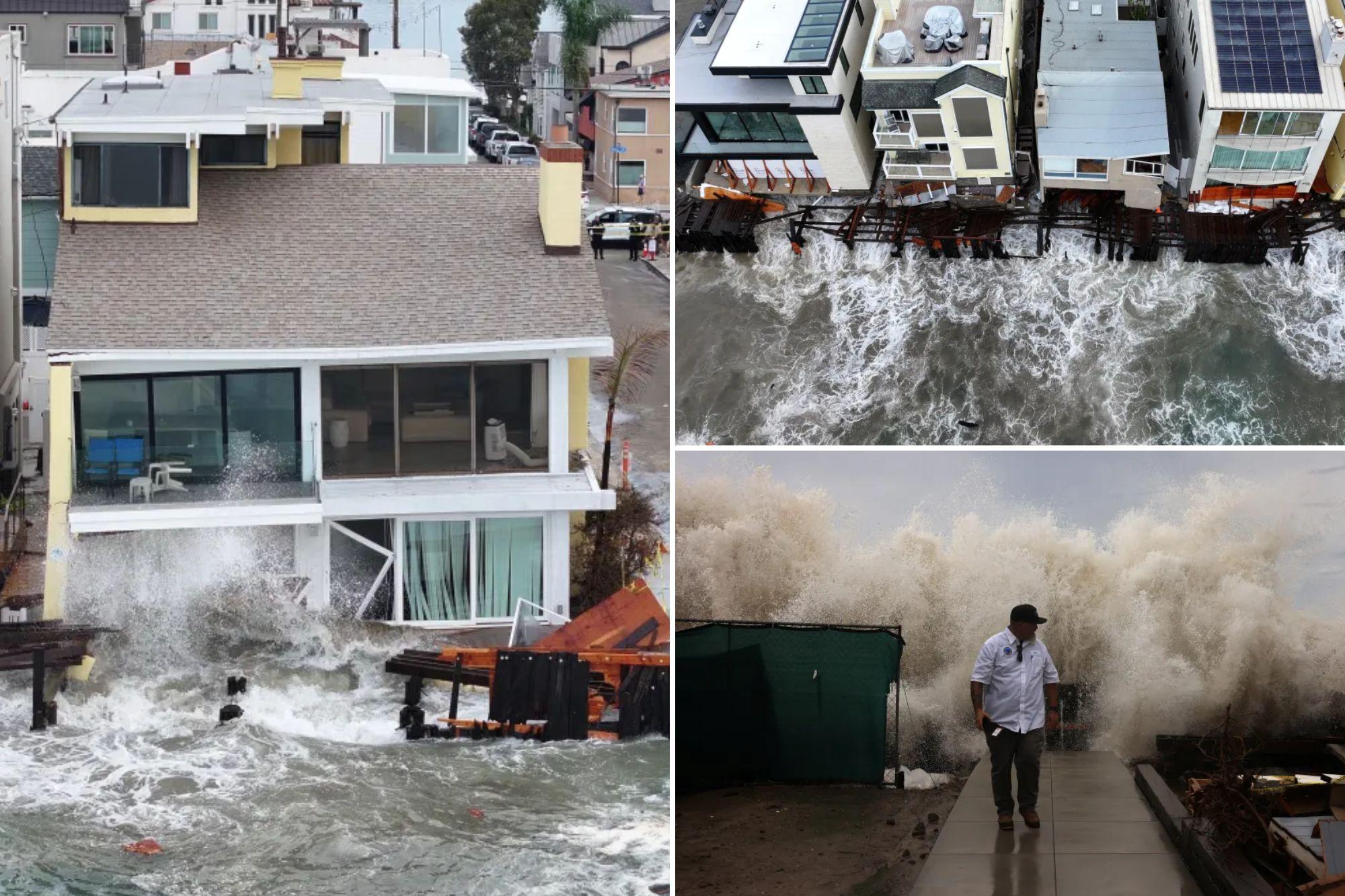 Harrowing scenes as California coast battered by gargantuan waves, residents ordered to leave newspress collage xg0d6w1zq 1791676707948